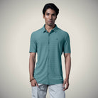 Hektor -Premium-Bonded- Open Button Shirt - Short Sleeve - Herring Bone -Mens