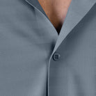 Hektor -Premium-Bonded- Open Button Shirt - Short Sleeve - Herring Bone -Mens