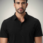 Hektor -Premium-Bonded- Open Button Shirt - Short Sleeve - Big Checks -Mens