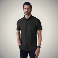 Dark Gray Big Checks Shirt