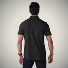 Hektor -Premium-Bonded- Open Button Shirt - Short Sleeve - Big Checks -Mens