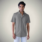 Hektor -Premium-Bonded- Open Button Shirt - Short Sleeve - Big Checks -Mens