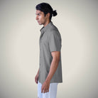 Hektor -Premium-Bonded- Open Button Shirt - Short Sleeve - Big Checks -Mens