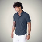 Hektor -Premium-Bonded- Open Button Shirt - Short Sleeve - Big Checks -Mens