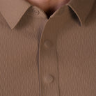 Hektor -Premium-Bonded- Snap Button Polo - Thick Thin Jacquard T Shirt -Mens