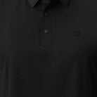 Hektor -Premium-Bonded- Snap Button Polo - Thick Thin Jacquard T Shirt -Mens